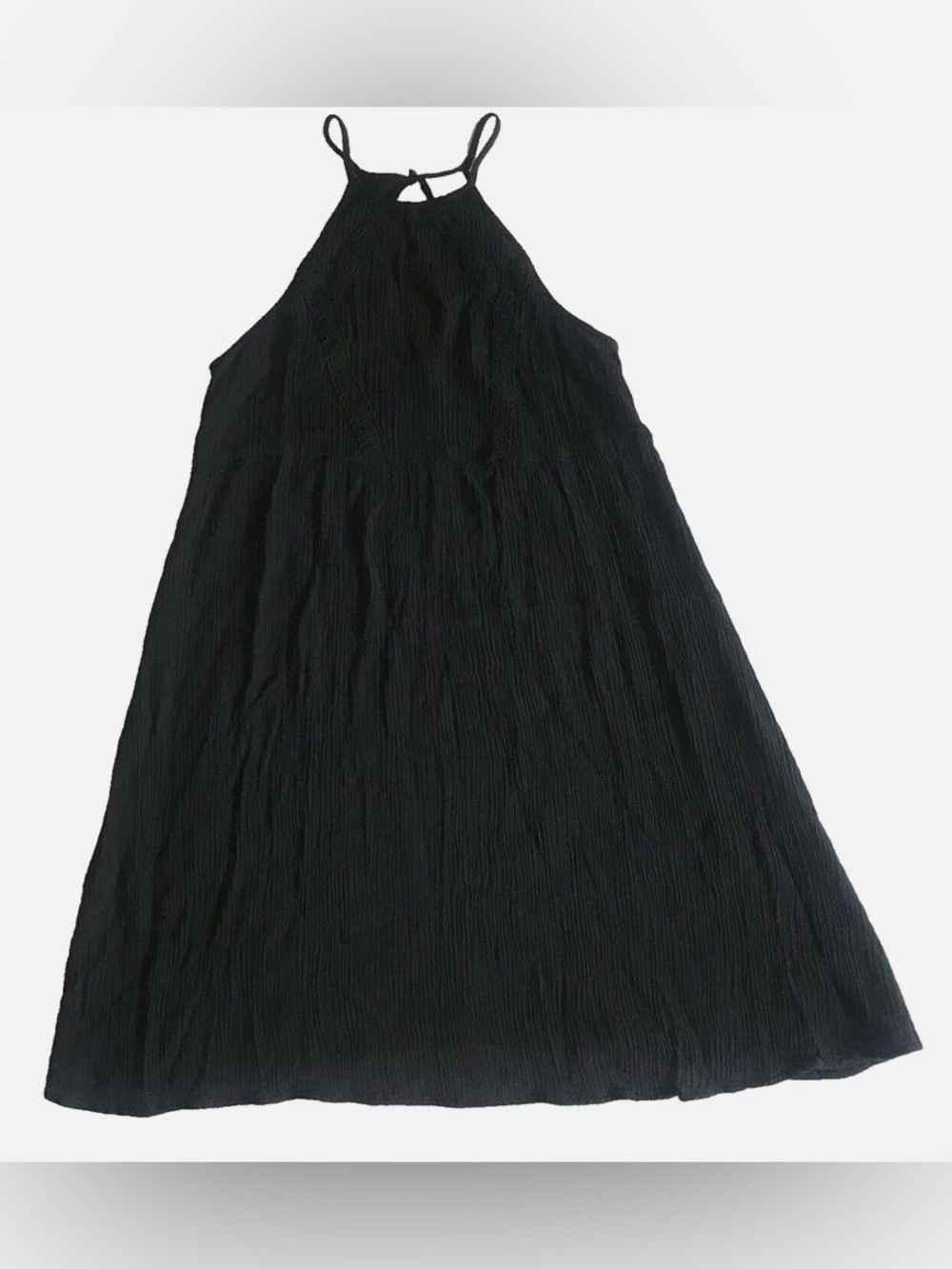 Mossimo Swing Trapeze Dress Halter High Neck Keyhole Lightweight Sundress